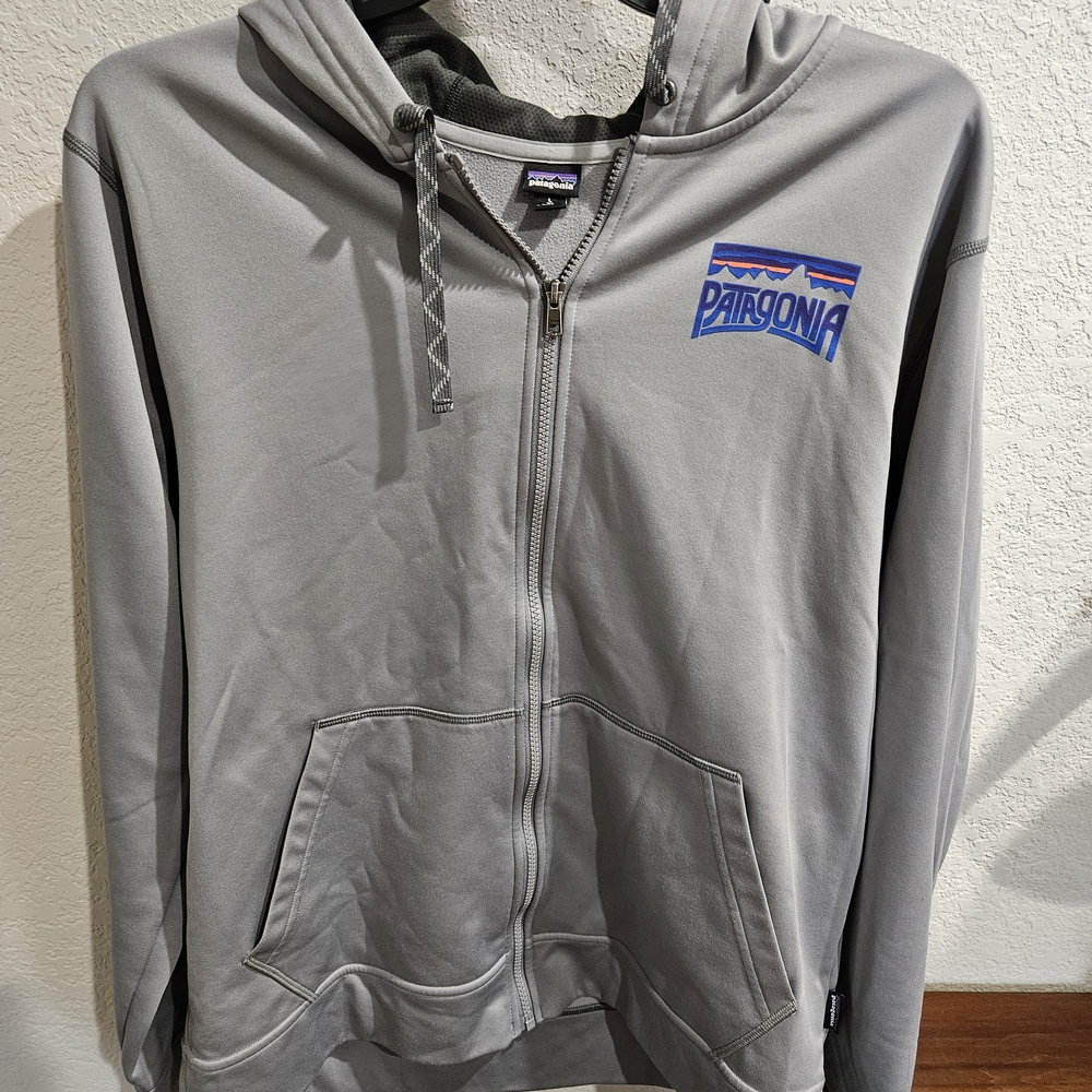 Patagonia Gray Zip-Up Hoodie